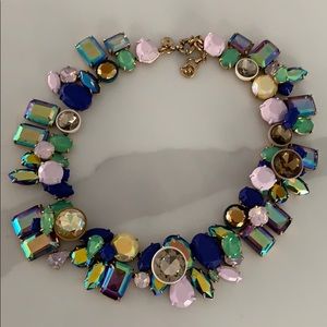 JCrew multi color stone choker with clasp